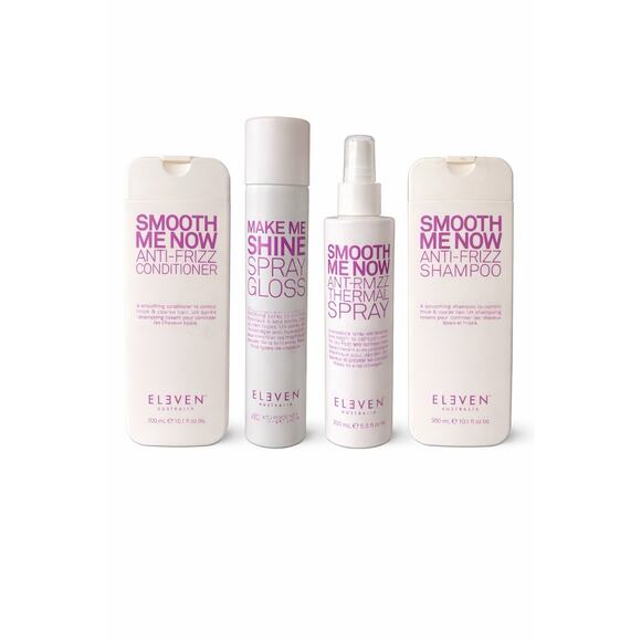 ELEVEN Australia Other - ELEVEN Smooth Me Now Full Set Shampoo Conditioner Spray Bundle